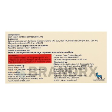 Rybelsus 7 mg Novo Nordisk